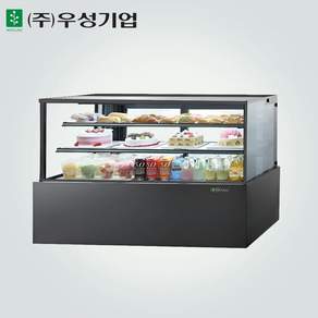우성 업소용 카페 베이커리 제과쇼케이스 1500 사각 3단 GWBKRG15CF