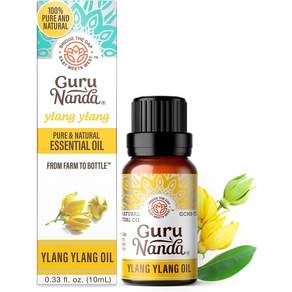 GuruNanda 일랑일랑 오일 10ml - 마사지 및 DIY 레시피용 순수 천연 희석하지 않은 Lemongrass|Pack of 2