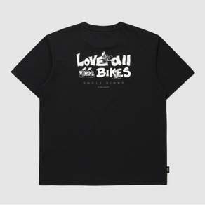 반팔티 VQA QR323LRS72-BLK Uncle Rinne 유니 르프레쉬 백그래픽 반팔티 / BLACK