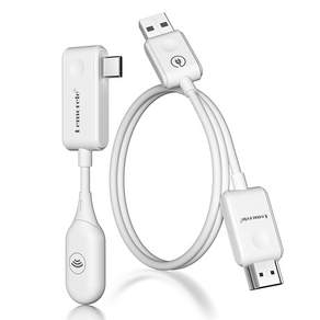 Lemorele 무선 USB C & HDMI 송신기 및 수신기 세트 30m 전송 거리 1080P HD 화질 지원