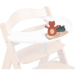 알파+ 및 베타+ 하이체어용 하우크 플레이 트레이 게임 트레이GRS 인증 클릭 브래킷 포함 2세트까지 사용 가능별도 구매 세척 가능 흰색