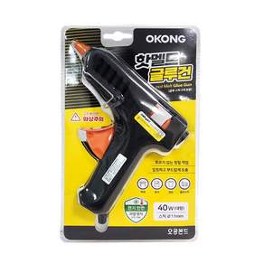 오공 핫멜트 글루건 11mm 대형 40W 글루스틱2P