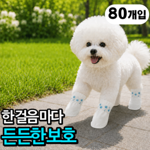 토글리 사계절 발보호 산책 일회용 강아지 신발