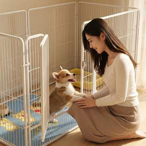 BIKASU 대형 애견 울타리 자유조합 가능 안전 펜스