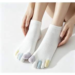 지이론 여성 항균면 기능성 발가락 양말 3켤레