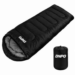 DNPO 겨울용 방한 아웃도어 캠핑 1인용 침낭 + 수납 파우치 (2.4kg)