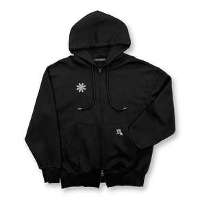 다미쉬 장바구니쿠폰 5% Symbol Logo Twoway Hoodie Zip-up_Black