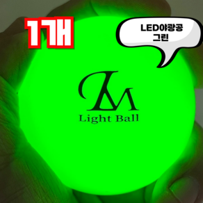 렌스메이트 야광 LED 파크골프공 형광 파크공 파크볼