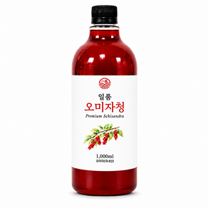 일품 오미자청 온가족 활력충전 국내산 100% 오미자 오미자원액 오미자차, 1개, 1개입, 1000L