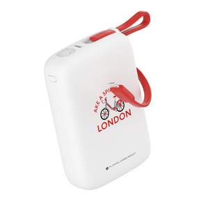 TfL 런던 언더그라운드 대용량 고속충전 20000mAh 멀티단자 잔량표시 PD 22.5W 빌트인케이블 보조배터리