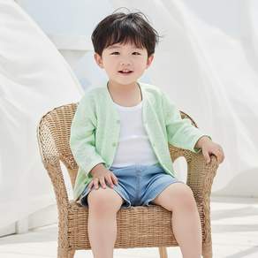 바냐 라이트 면 니트 가디건