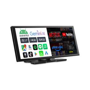 OTTOCAST Screen AI android15 Gemini AI CarPlayAndroid Auto YouTubeNetflix android 4+64GB carplay