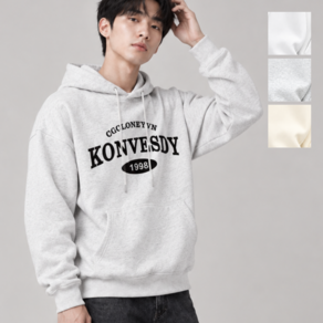 에이오즈 남녀공용 영문 빅로고 기모 후드티 캐주얼 오버핏