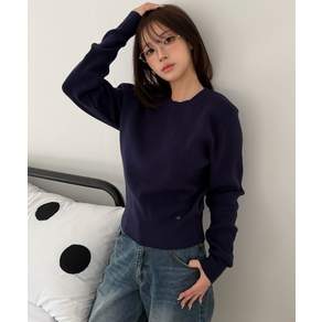 커스텀어클락 COSTUMEOCLOCK WOMAN 베이직 라운드 골지 니트 10 COLOR COWKT002