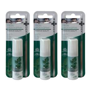 덴티스테 후레쉬 브레스 스프레이 15ml X3개 구강청결스프레이 구강청결제 입냄새 구취 가글