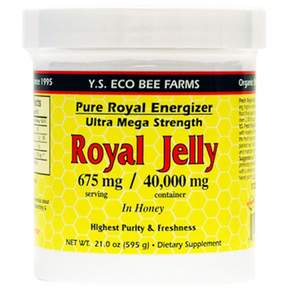 YS Eco Bee Farms Royal Jelly In Honey 와이에스 에코 비 팜 로얄 젤리 40000mg 595g, 1개