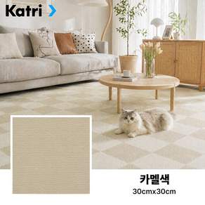 ZOZI 타일 카페트 층간소음방지 미끄럼방지 퍼즐 털러그 사계절 접착식 놀이 매트 DIY 강아지 고양이 카펫 북유럽 침실 거실 러그