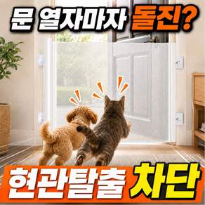 오든히 무타공 펫 안전문 반자동굴림 메쉬 고양이 강아지 울타리 펫도어