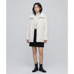DELIDI Sheep FUR 퍼 털 half JACKET 자켓 재킷 (ivory) 1000000154