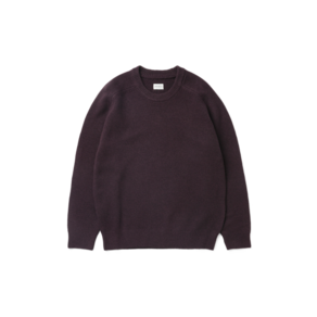 khaki 카키S Stock CREWNECK 크루넥 SWEATER 스웨터 PURPLE 퍼플