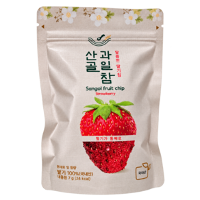 에코맘의산골이유식 산골 과일참 통째로 딸기칩