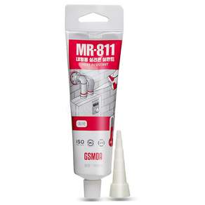 다우몰 내열 보일러 연통 실리콘 튜브형 100ml 고온 내화 홈실리콘 + 노즐