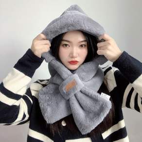 소프트퍼 후드 머플러 방한털모자 목도리 가정용품 선물용품 집들이용품 개업용품