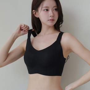 리아모르 여성 빅사이즈 가슴작아보이는 노와이어 브라
