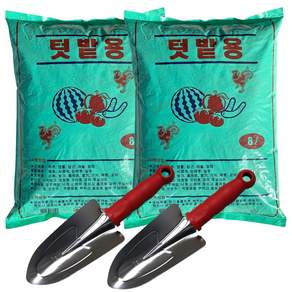 텃밭용 발효수피 8L(2개) + 모종삽(2개) 퇴비 밑거름 비료