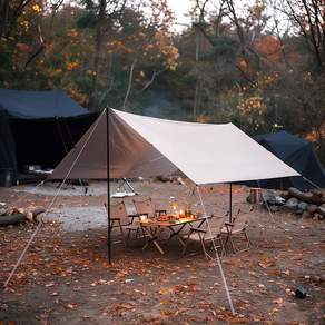 KAIROS OUTDOOR캠핑 타프 아웃도어 대형 실버코팅 줄의 색상 랜덤으로 발송됩니다