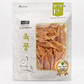 백년애 육풍 무첨가 강아지 간식 치킨슬라이스 500g