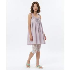 MARGARIN FINGERS STRING SHIRRING ONE-PIECE (PURPLE)