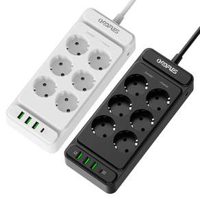 ORDFLES C타입 고속충전 PD20W USB 멀티탭 4/6/8구 고용량 4000W 과부하차단 KC인증