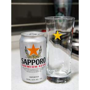 삿포로맥주잔 삿포로맥주 400ml 전용잔