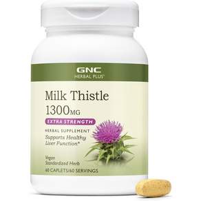 GNC 밀크 씨슬 1300mg 엑스트라 스트렝스 캐플렛