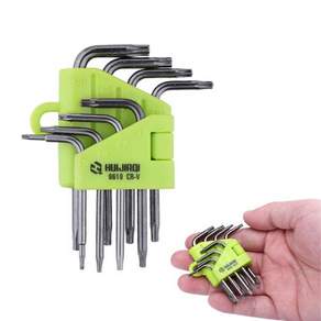 8pcs 스타 Torx 렌치 스패너 세트 T5 T10 엔드 스크루 드라이버 전문 툴