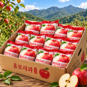 [최대15brix] 세척사과 껍질째먹는 햇사과