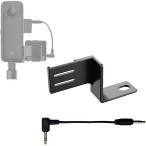Insta360 X5X4 마이크 어댑터 마운트 브래킷 외부 홀더와 액세서리와 호환되는 YYRCVRA 보이지 않는 콜드 슈
