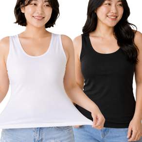 아일루미 1+1 빅사이즈 여성 민소매나시