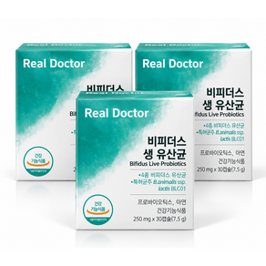 리얼닥터 비피더스 생유산균 대장건강 배변활동 4종비피더스 면역건강 장건강 국제특허 유럽특허