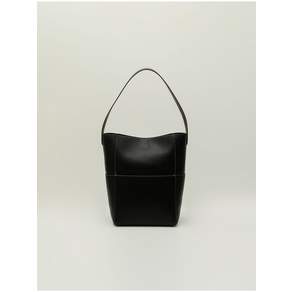 SAGEMENT STITCH LEATHER BUCKET BAG_BLACK