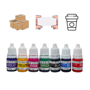 5ml 만년스탬프용 리필잉크 8색 세트