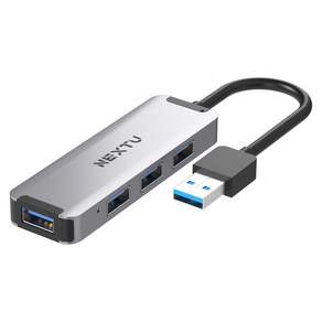 NEXTU 664U3 알루미늄 4포트 무전원 USB 3.0 멀티허브