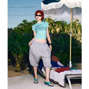 하이타이드 프랭키 HIGHTIDEFRANKIE Sweat Capri Jogger Pants Grey