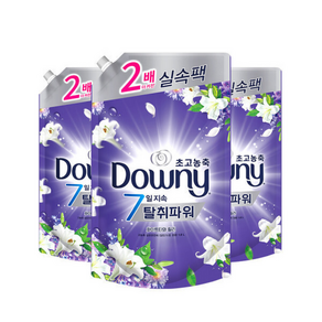 다우니 탈취파워 섬유유연제 화이트티와 릴리 리필 / 다우니 퍼플