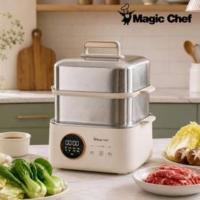 매직쉐프 찜기 멀티 스티머 3단 멀티 대용량 9.5L