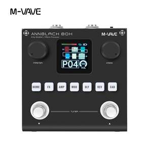 M-VAVE BLACKBOX 다기능 기타/베이스 이펙트 페달 이펙터 80개의 편집 가능한 프리셋 6개의 이펙트 모듈
