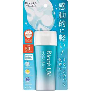 비오레 UV 아쿠아리치 워터리 젤 SPF50+ 70ml 3개