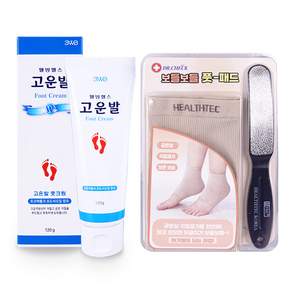 닥터체크 보들보들 풋패드 + 풋파일 + 웰빙헬스 고운발 풋크림 120g