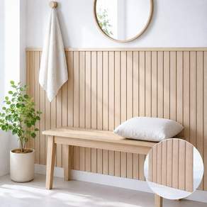 데코앤필름 접착식 루바 템바보드 벽면 가구 리폼 인테리어패널 40x100cm